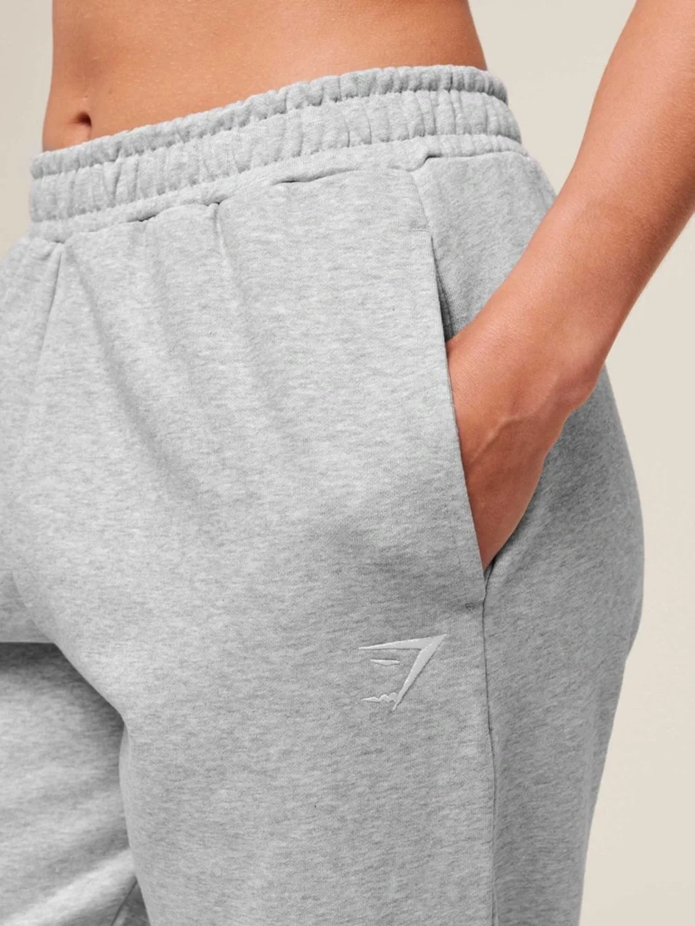 Gymshark Training Fleece Joggers Gray Sweatpants Athletic Loungewear Sporty L - Picture 4 of 10